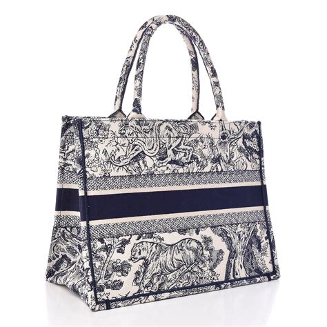 small blue multicolor toile de jouy embroidered dior book tote|dior toile de jouy.